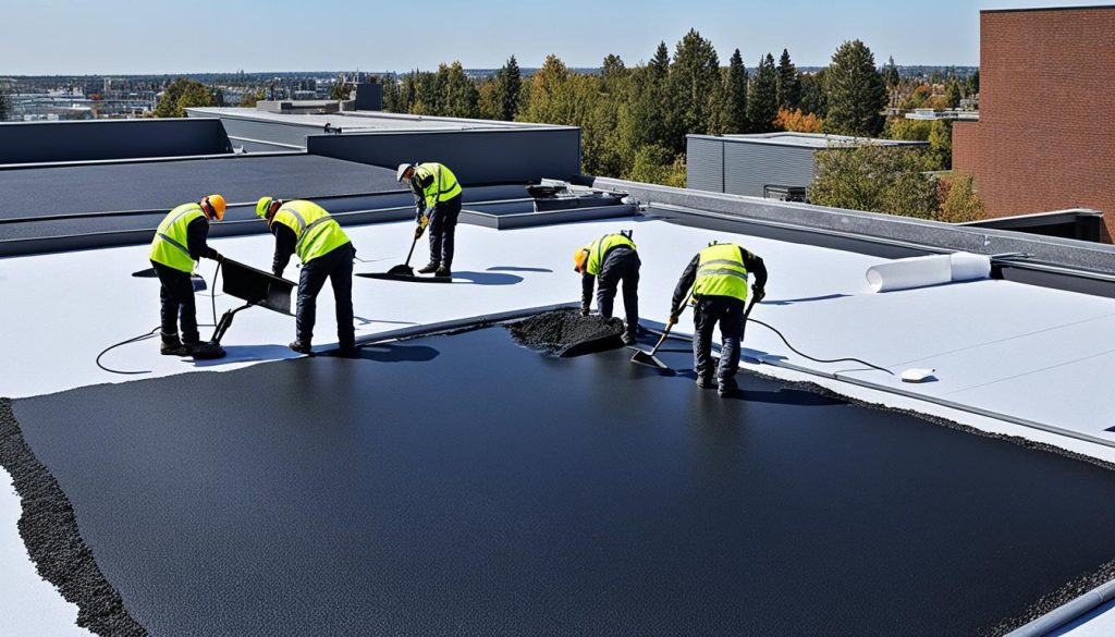 Dakbedekking bitumen