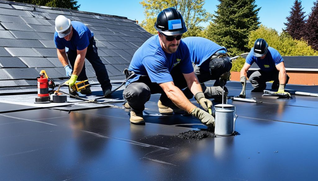 Dakbedekking bitumen