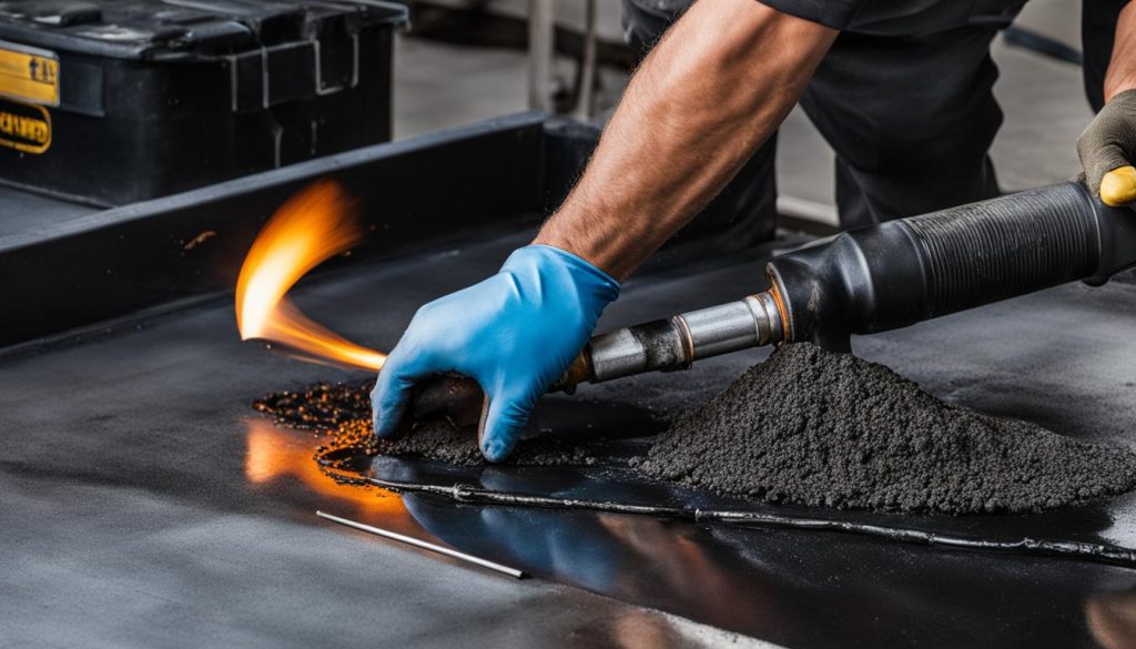 Dakbedekking bitumen