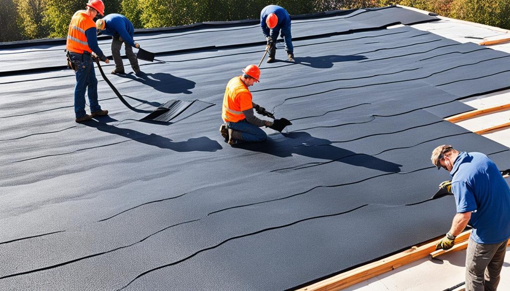 Dakbedekking bitumen